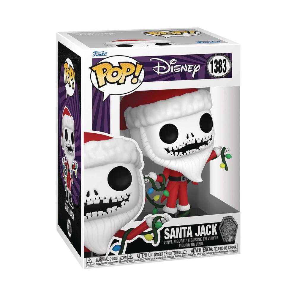 Pop Disney Nbx 30th Santa Jack Vin Fig
