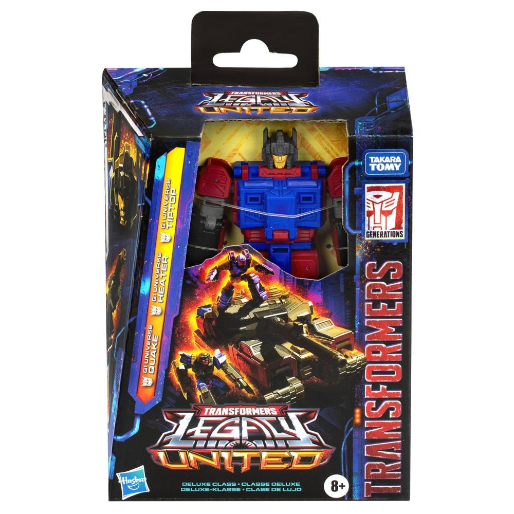 Transformers Legacy United G1 Universe Quake with Heater and Tiptop Action Figure