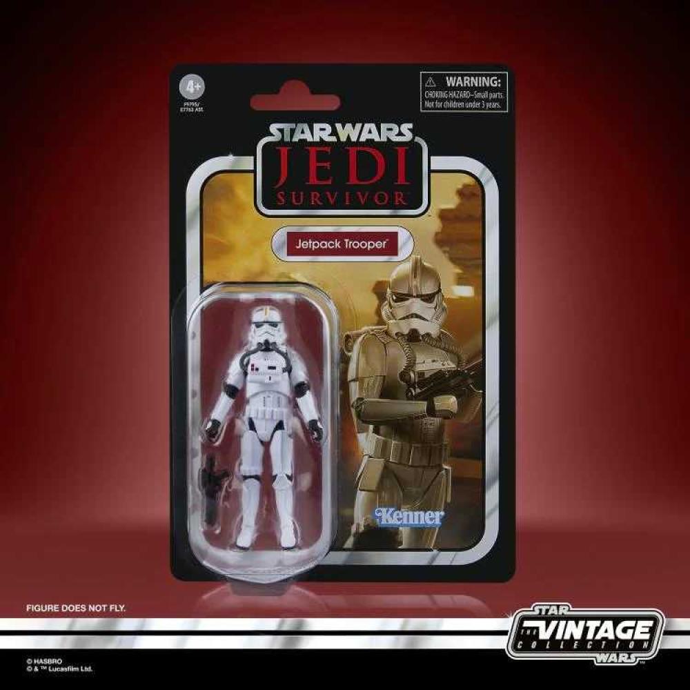 Star Wars Vintage Jedi Survivor Jetpack Trooper Action Figure