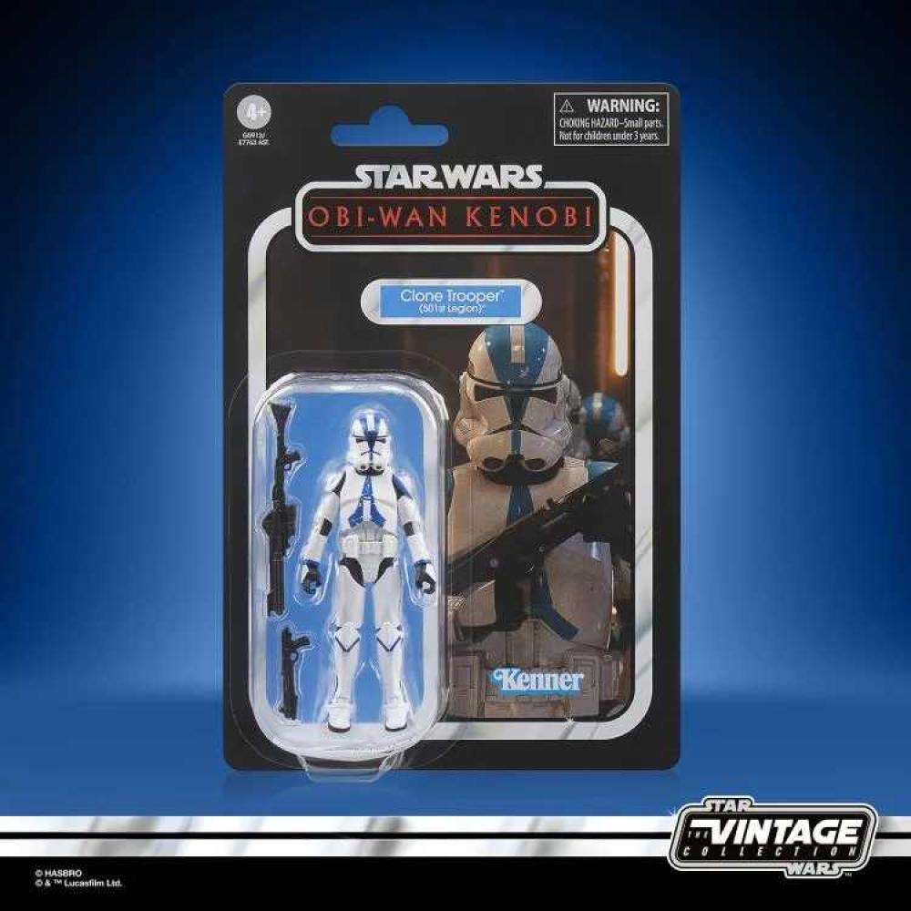 Star Wars Vintage Obi-Wan Kenobi Clone Trooper 501st Legion Action Figure
