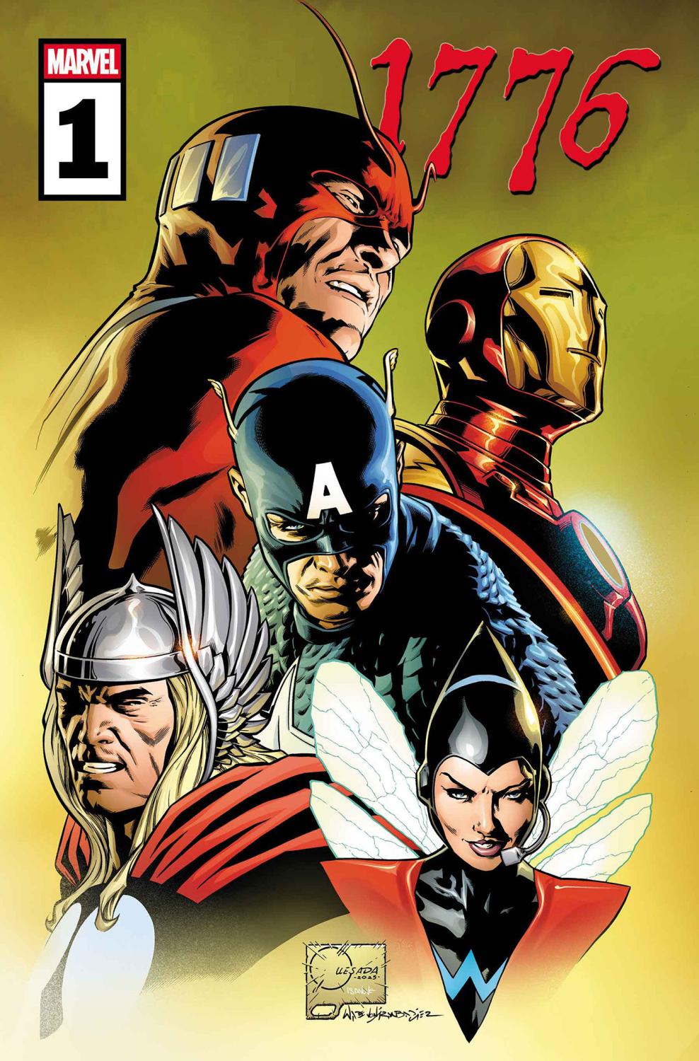 1776 #1 JOE QUESADA AVENGERS VAR CVR B