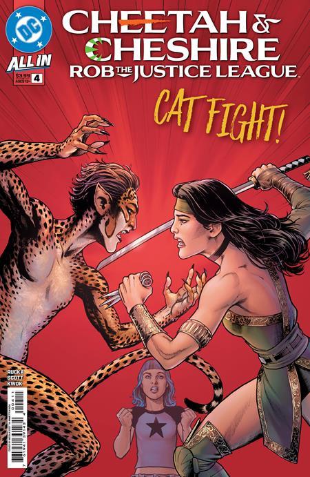 CHEETAH AND CHESHIRE ROB THE JUSTICE LEAGUE #4 CVR A NICOLA SCOTT OF 6