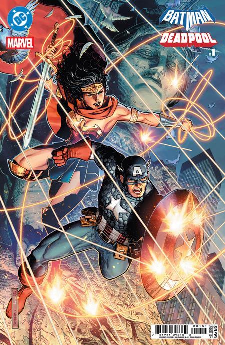 DC MARVEL BATMAN DEADPOOL #1 ONE SHOT CVR E JIM CHEUNG WONDER WOMAN CAPTAIN AMERICA CARD STOCK VAR