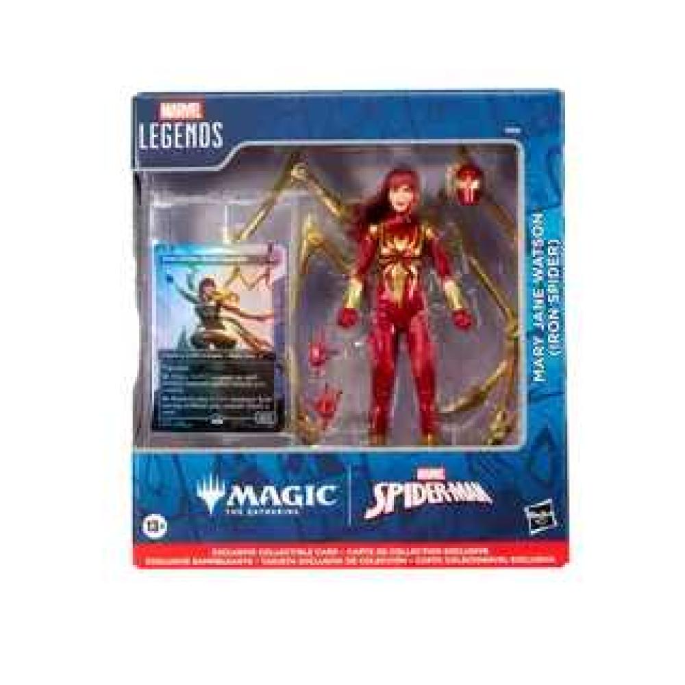 Marvel Legends Spider-Man x Magic: The Gathering Mary Jane Watson Iron Spider Action Figure and Card