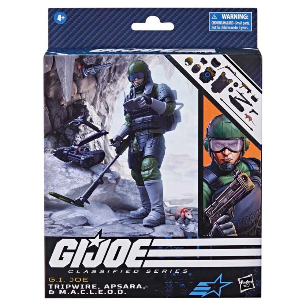 G.I. Joe Classified Series Tripwire, Apsara, & M.A.C.L.E.O.D. Action Figure
