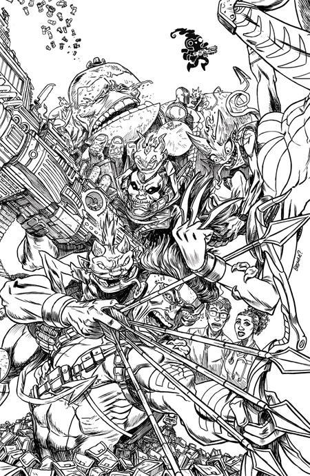 LUCKY DEVILS #6 CVR D RYAN BROWNE YOUNGBLOOD TEAM UP BW VIRGIN VAR OF 9