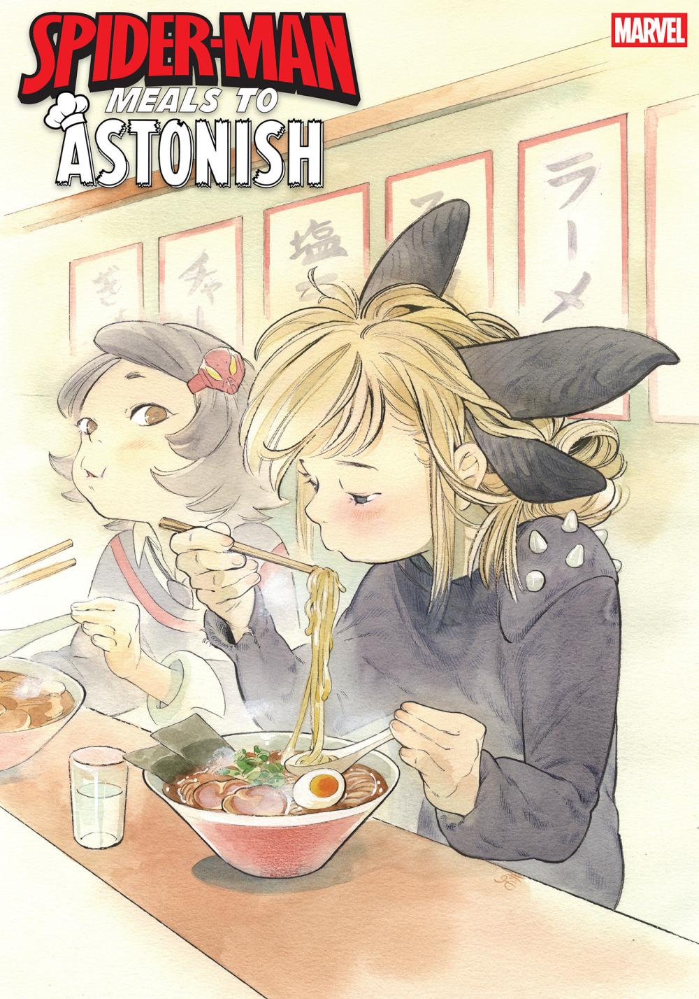SPIDER-MAN MEALS TO ASTONISH #1 PEACH MOMOKO VAR CVR B