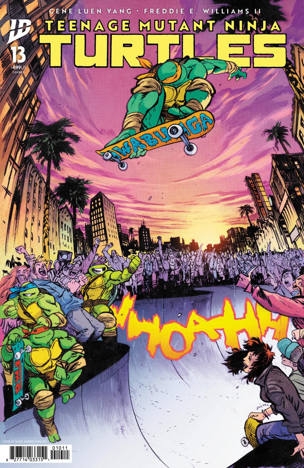 TEENAGE MUTANT NINJA TURTLES #13 VAR E JOHNSON CVR E