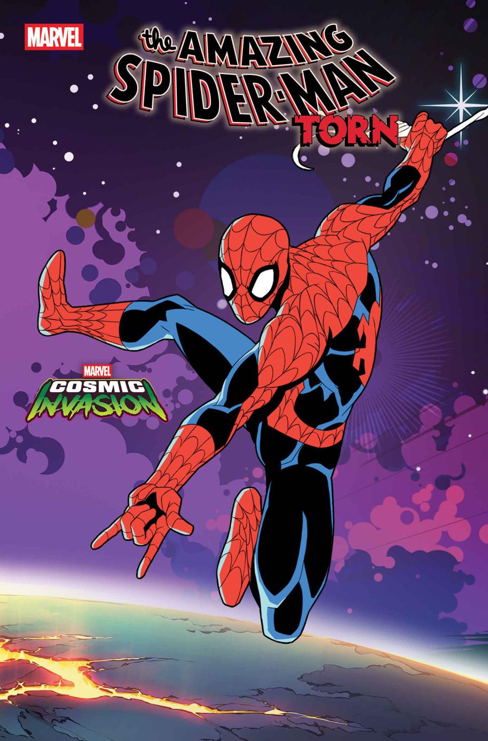 AMAZING SPIDER-MAN TORN #4 MARVEL COSMIC INVASION VAR CVR B