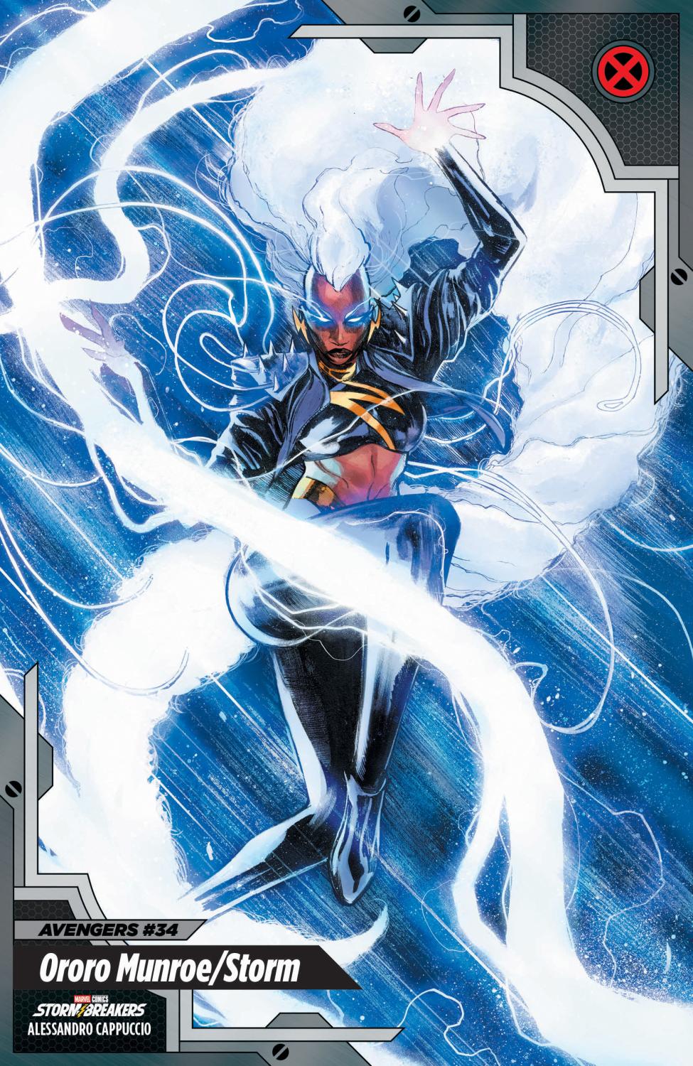 AVENGERS #34 ALESSANDRO CAPPUCCIO X-MEN TRADING CARD VAR CVR G