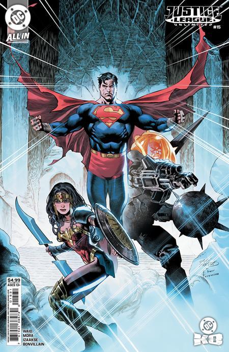 JUSTICE LEAGUE UNLIMITED #15 CVR C EDDY BARROWS & EBER FERREIRA CARD STOCK VAR DC K.O.