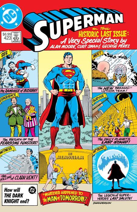 SUPERMAN #423 FACSIMILE EDITION CVR B CURT SWAN FOIL VAR WHATEVER HAPPENED TO THE MAN OF TOMORROW PART 1 OF 2