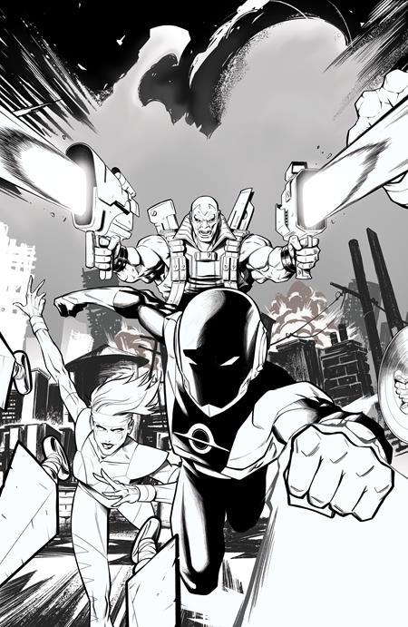RADIANT BLACK #39 CVR E DANIEL BAYLISS YOUNGBLOOD TEAM UP B&W VIRGIN VAR