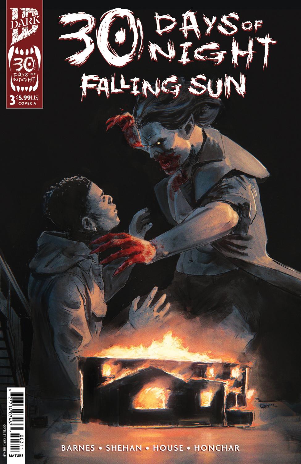 30 DAYS OF NIGHT FALLING SUN #3 COVER A SHEHAN CVR A