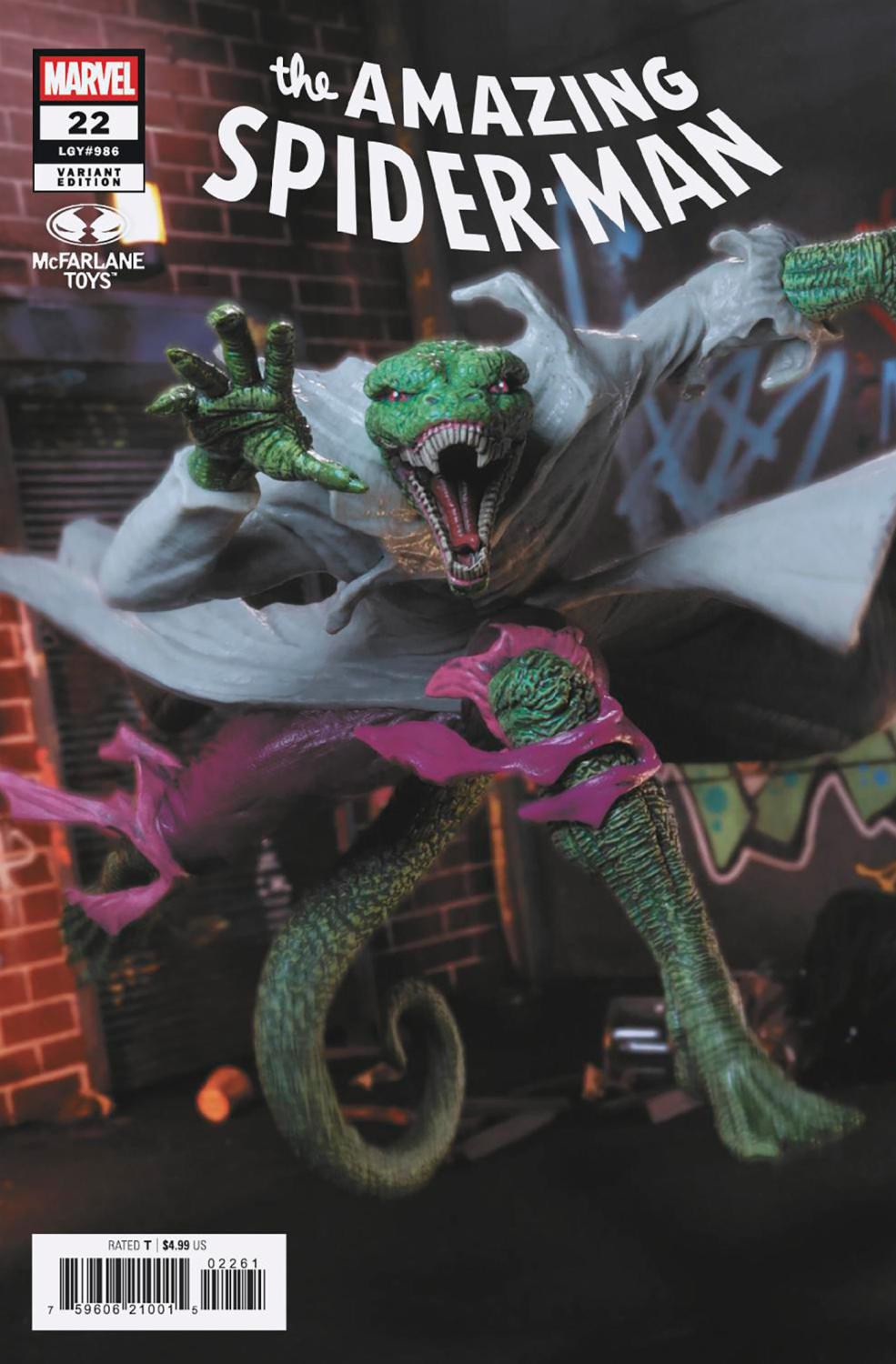 AMAZING SPIDER-MAN #22 MCFARLANE TOYS VAR CVR F