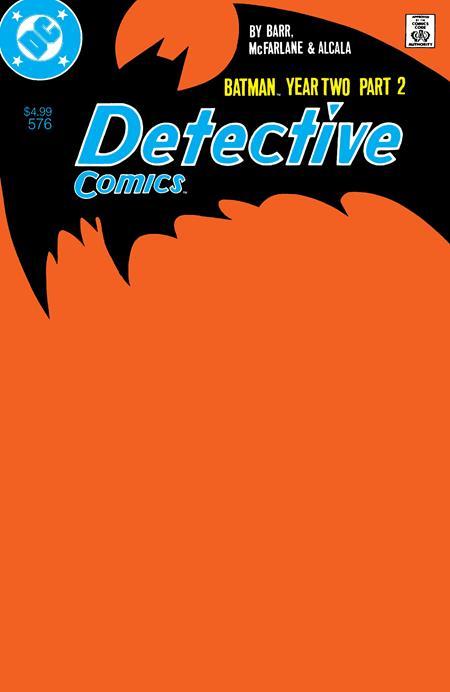DETECTIVE COMICS #576 FACSIMILE EDITION CVR B BLANK CARD STOCK VAR YEAR TWO PART 2 OF 4