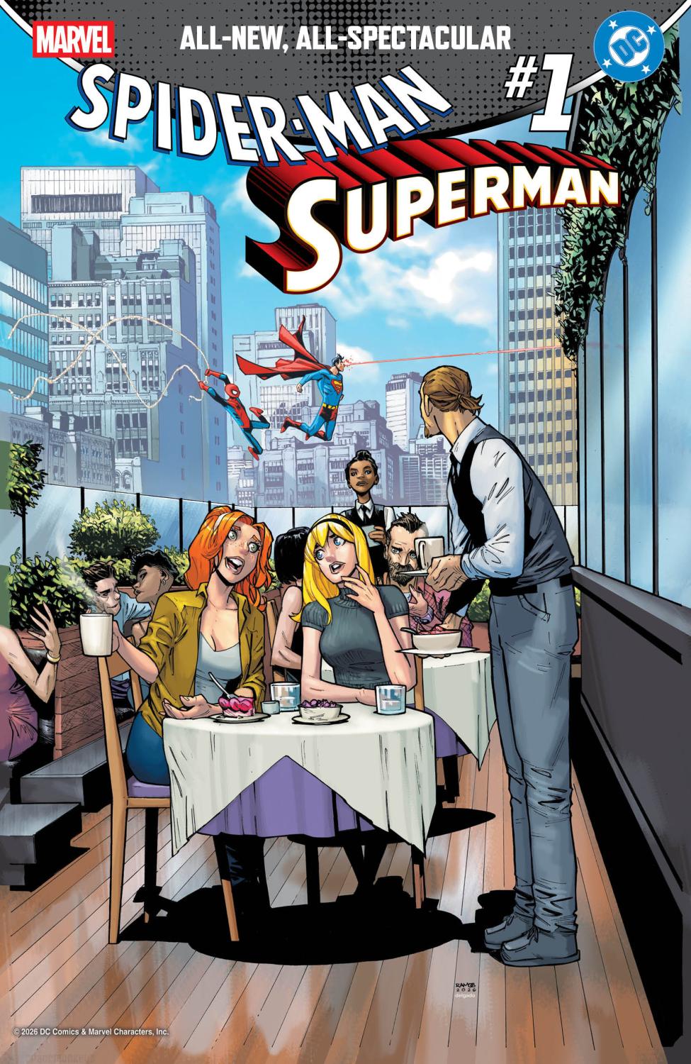 MARVEL DC SPIDER-MAN SUPERMAN #1 HUMBERTO RAMOS VAR CVR B