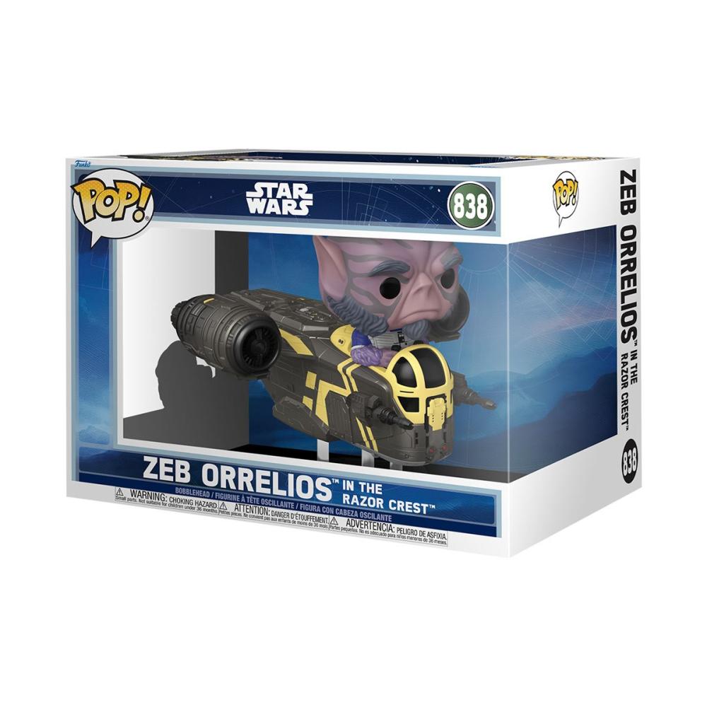 POP Star Wars: The Mandalorian and Grogu Zeb Orrelios in The Razor Crest Vinyl Figure