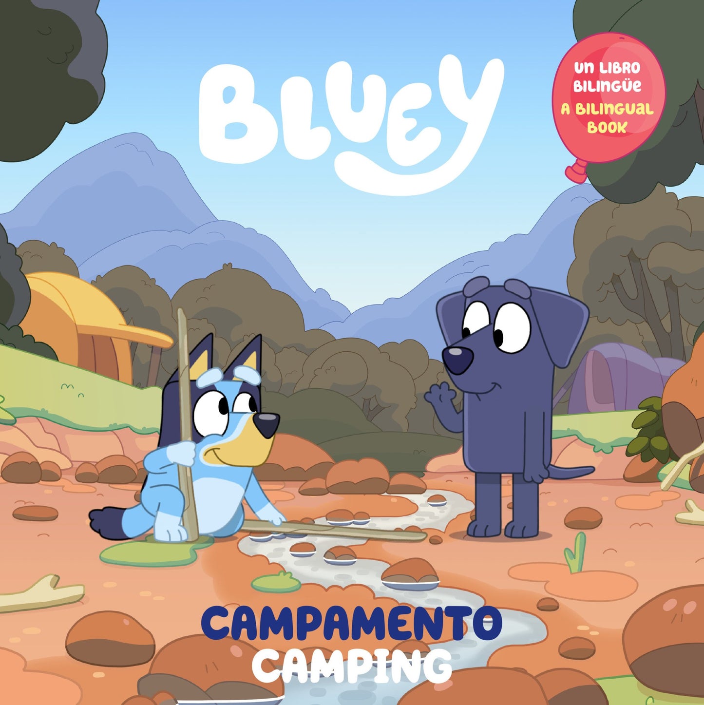 BLUEY CAMPING CAMPAMENTO BILINGUAL ENGLISH-SPANISH EDITION BLUEY CAMPING TP