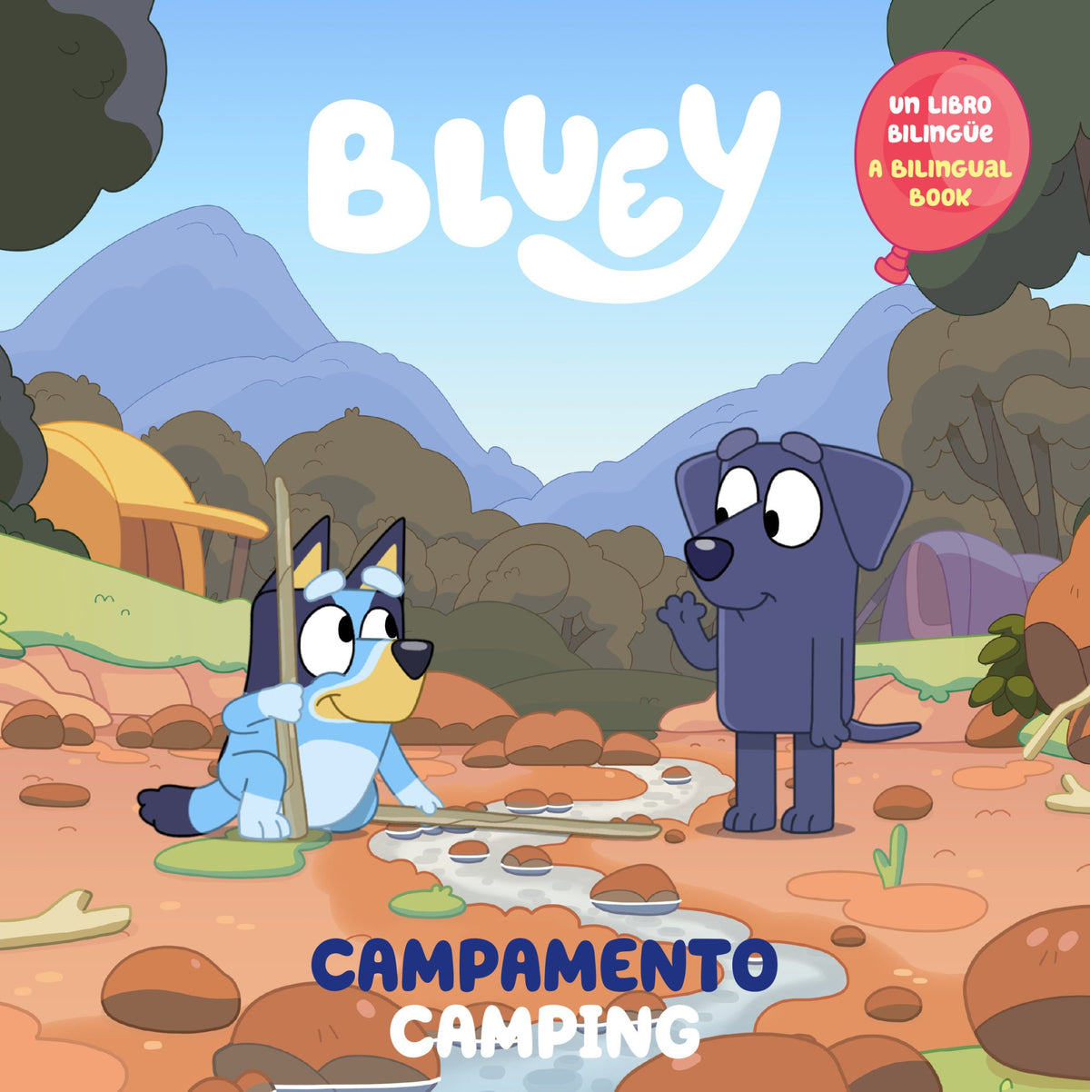 BLUEY CAMPING CAMPAMENTO BILINGUAL ENGLISH-SPANISH EDITION BLUEY CAMPING TP