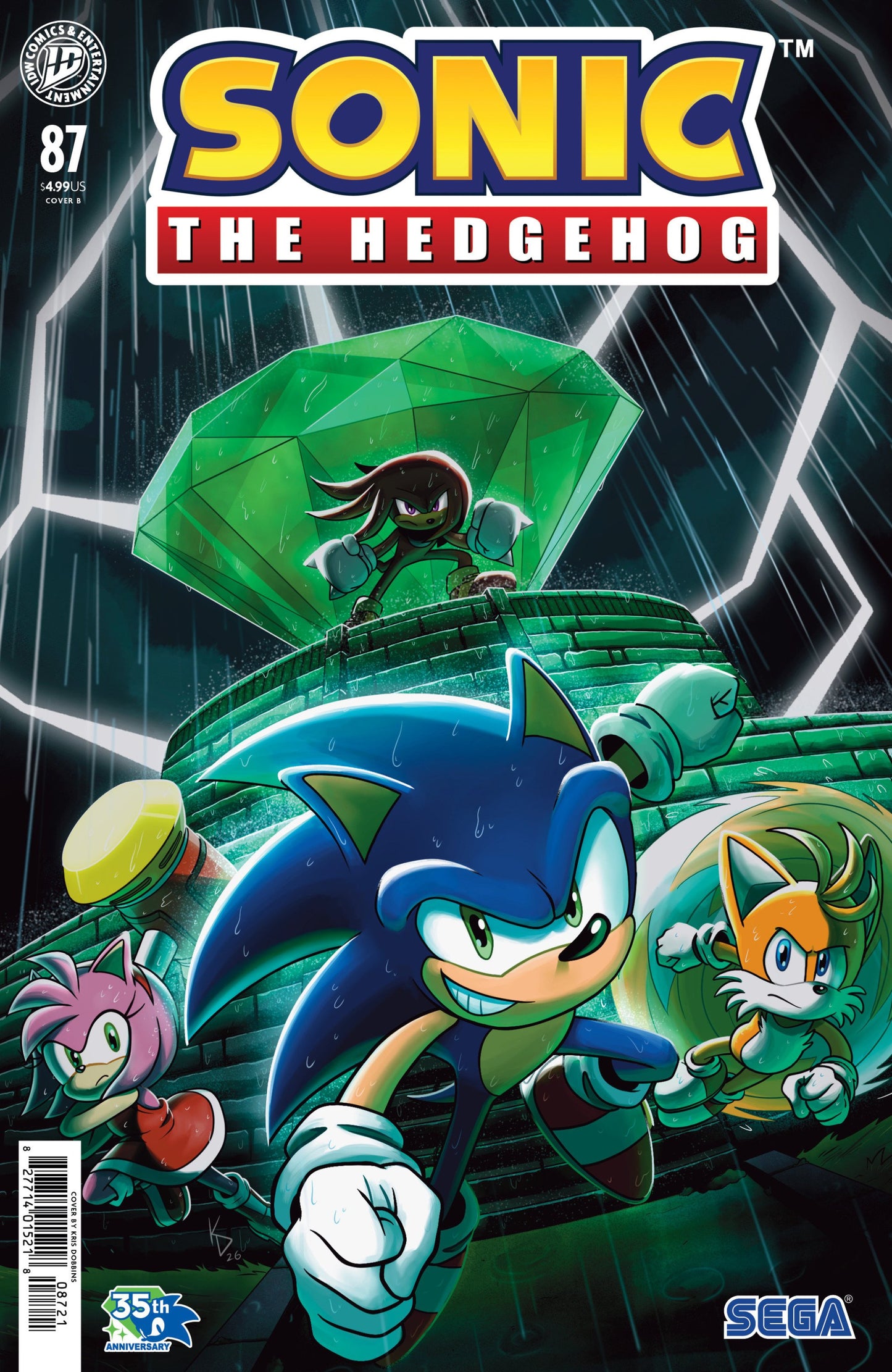 SONIC THE HEDGEHOG #87 VAR B DOBBINS CVR B