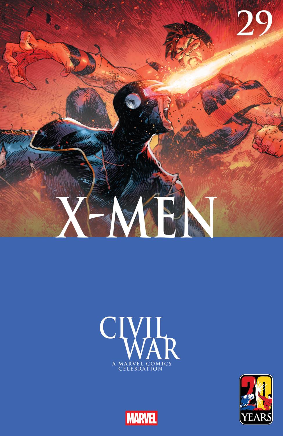 X-MEN #29 DIKE RUAN CIVIL WAR CELEBRATION VAR CVR C