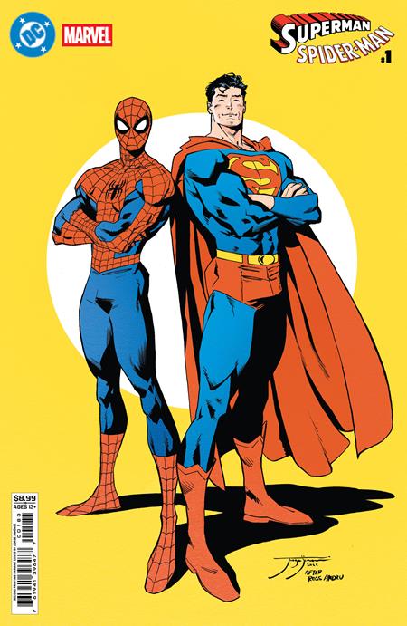 DC MARVEL SUPERMAN SPIDER-MAN #1 ONE SHOT SECOND PRINTING CVR B JORGE JIMENEZ CARD STOCK VAR