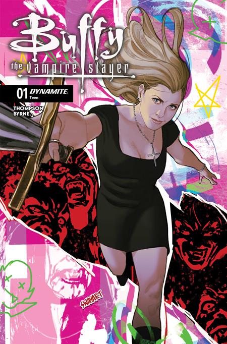BUFFY THE VAMPIRE SLAYER #1 CVR O INC 1:10 JOSHUA SWAY SWABY FOIL VAR