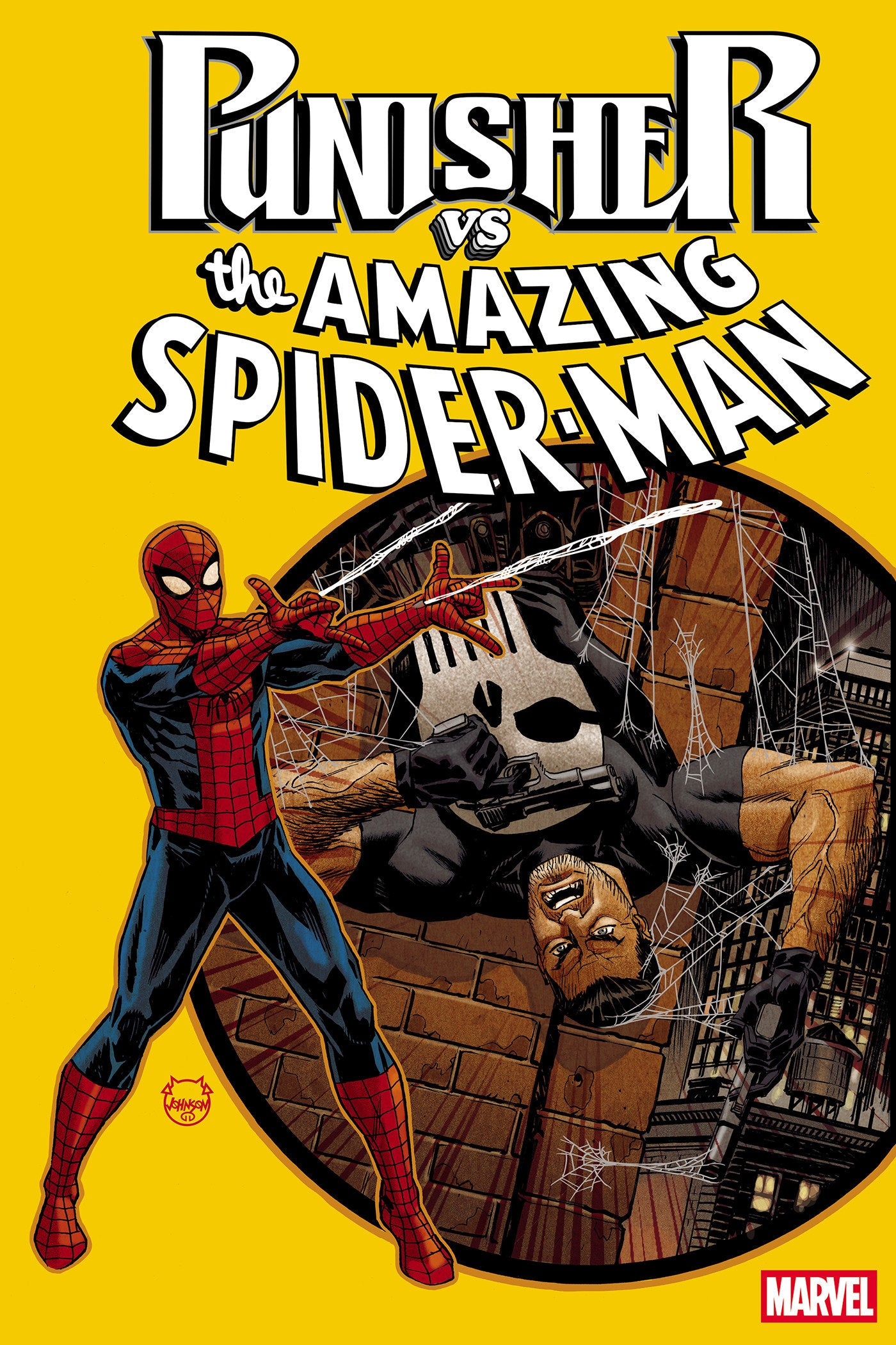 PUNISHER VS SPIDER-MAN #1 DAVE JOHNSON FOIL VAR CVR C