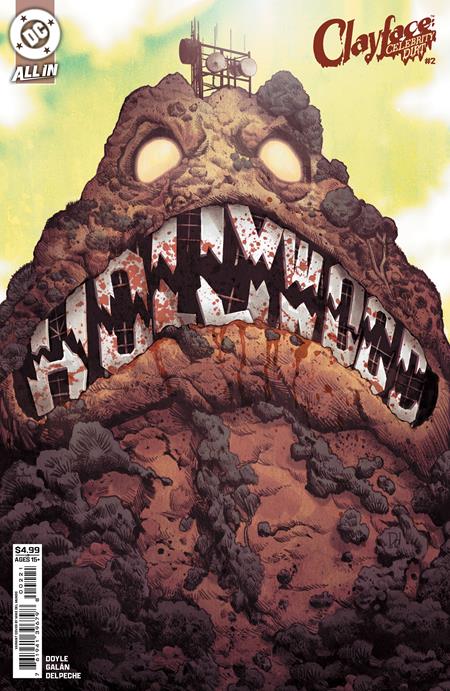 CLAYFACE CELEBRITY DIRT #2 CVR B MIKE DEL MUNDO CARD STOCK VAR OF 6