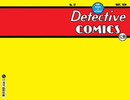 DETECTIVE COMICS #27 FACSIMILE EDITION CVR C BLANK CARD STOCK VAR 2026