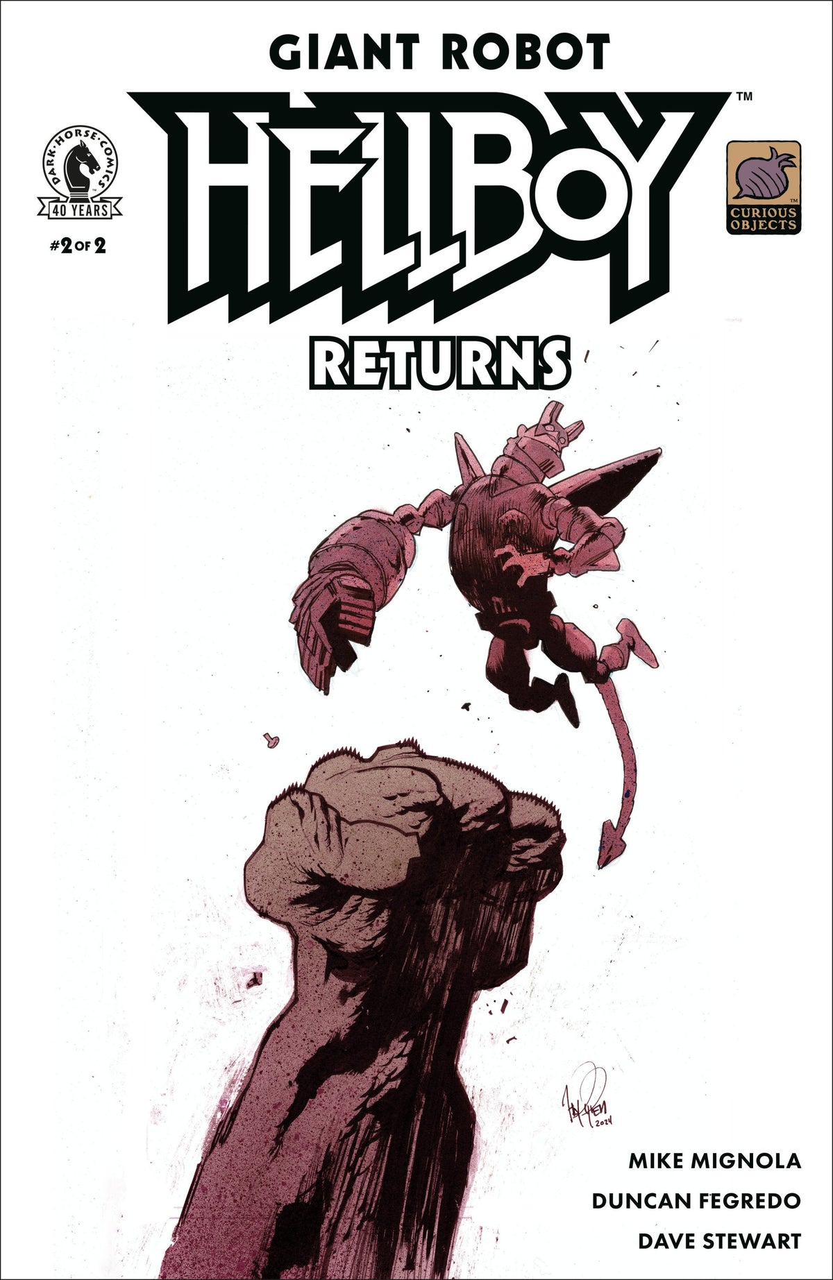 GIANT ROBOT HELLBOY RETURNS #2 CVR B JAMES HARREN