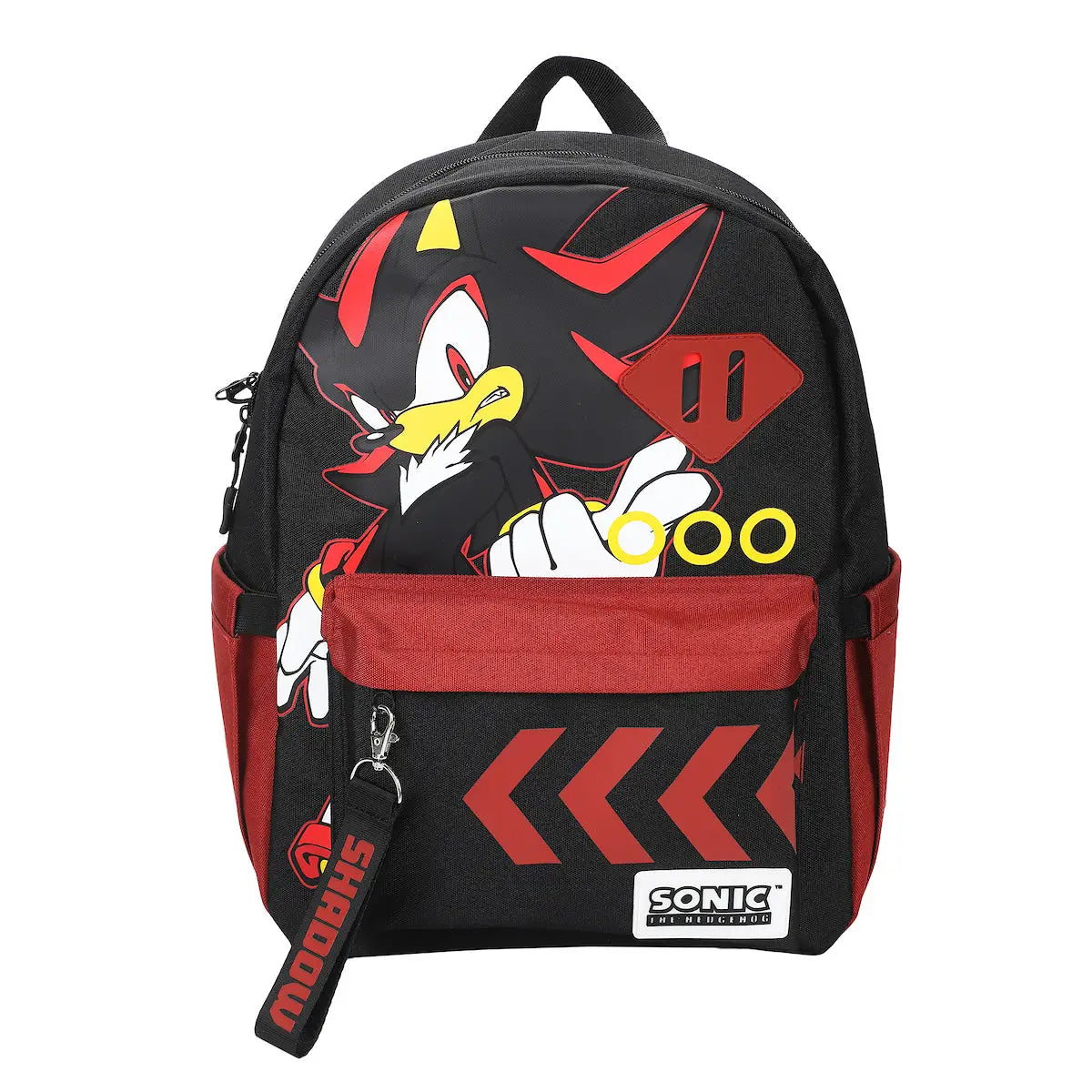Sonic The Hedgehog Shadow Character Art 16.5" Adult Black Backpack