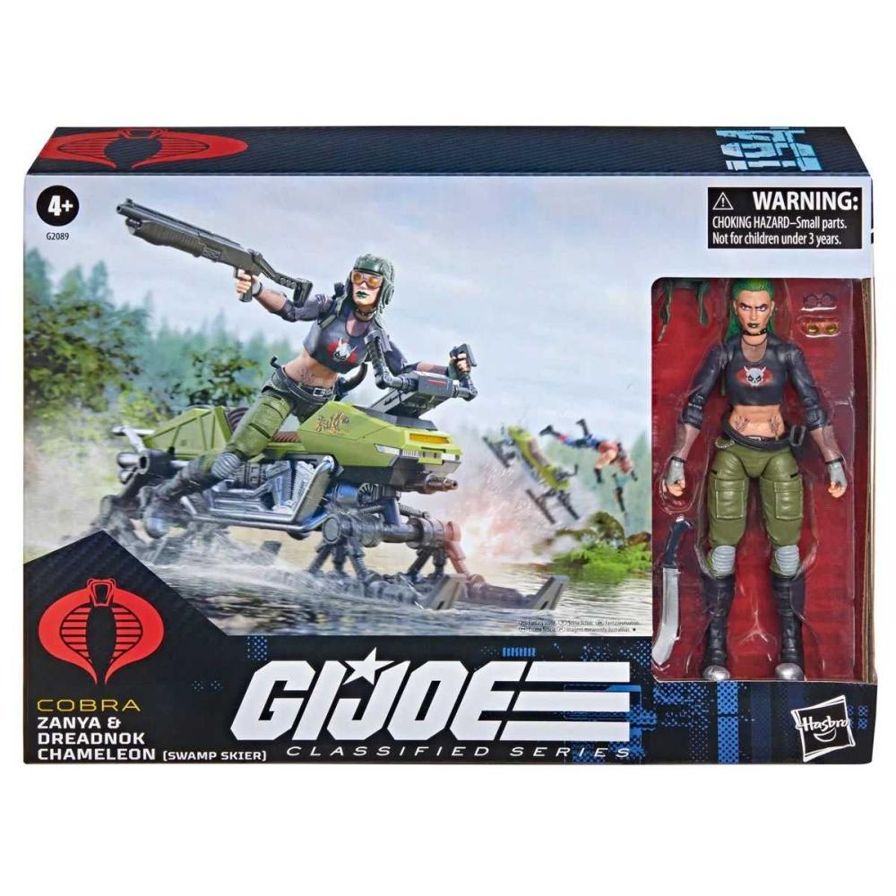 G.I. Joe Classified Zanya and Dreadnok Chameleon Swamp Skier Action Figure