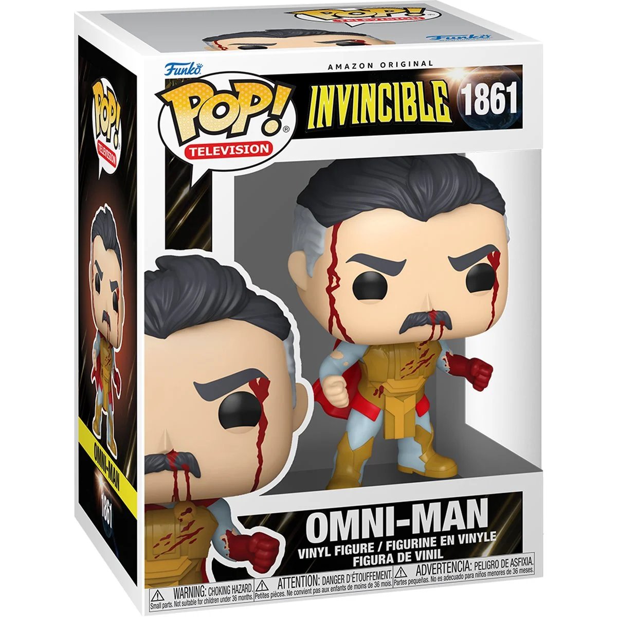 POP Television Invincible Omni-Man Bloody Vinyl Figure