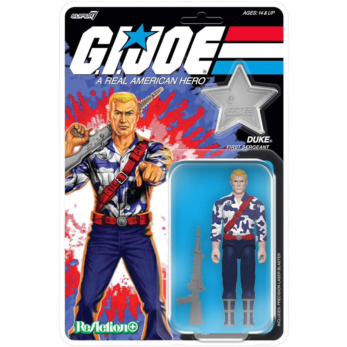 G.I. Joe ReAction+Duke America's 250th Anniversary 3 3/4-Inch Action Figure