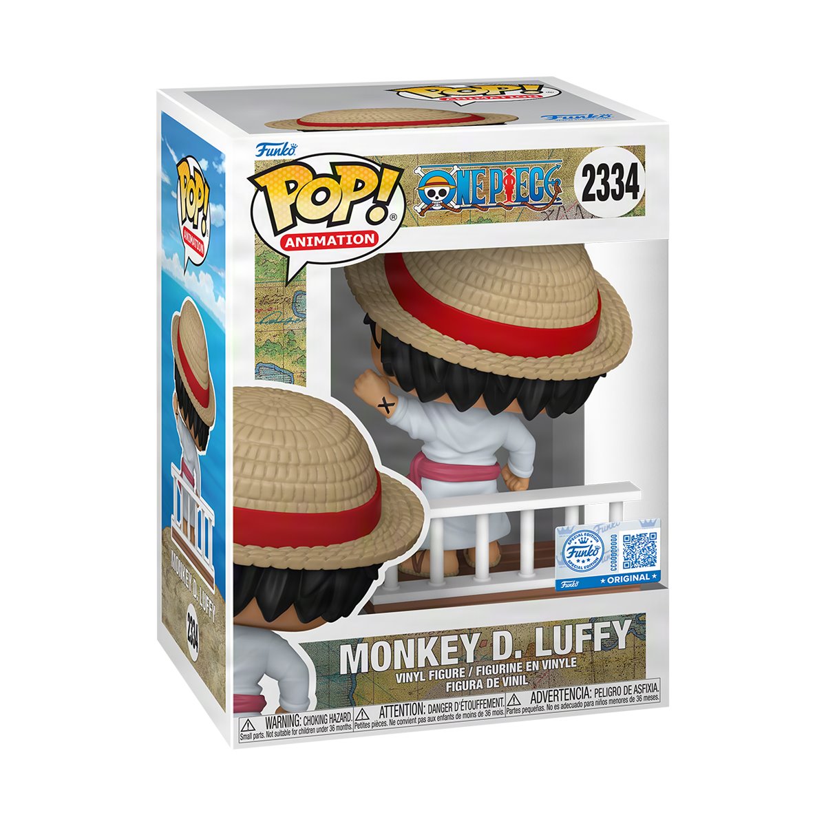 POP Anime One Piece Straw Hat Pirates Monkey D. Luffy Exclusive Vinyl Figure
