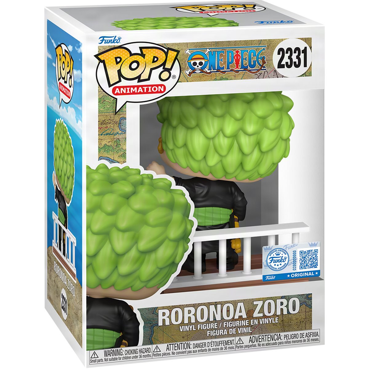 POP Anime One Piece Straw Hat Pirates Roronoa Zoro Exclusive Vinyl Figure