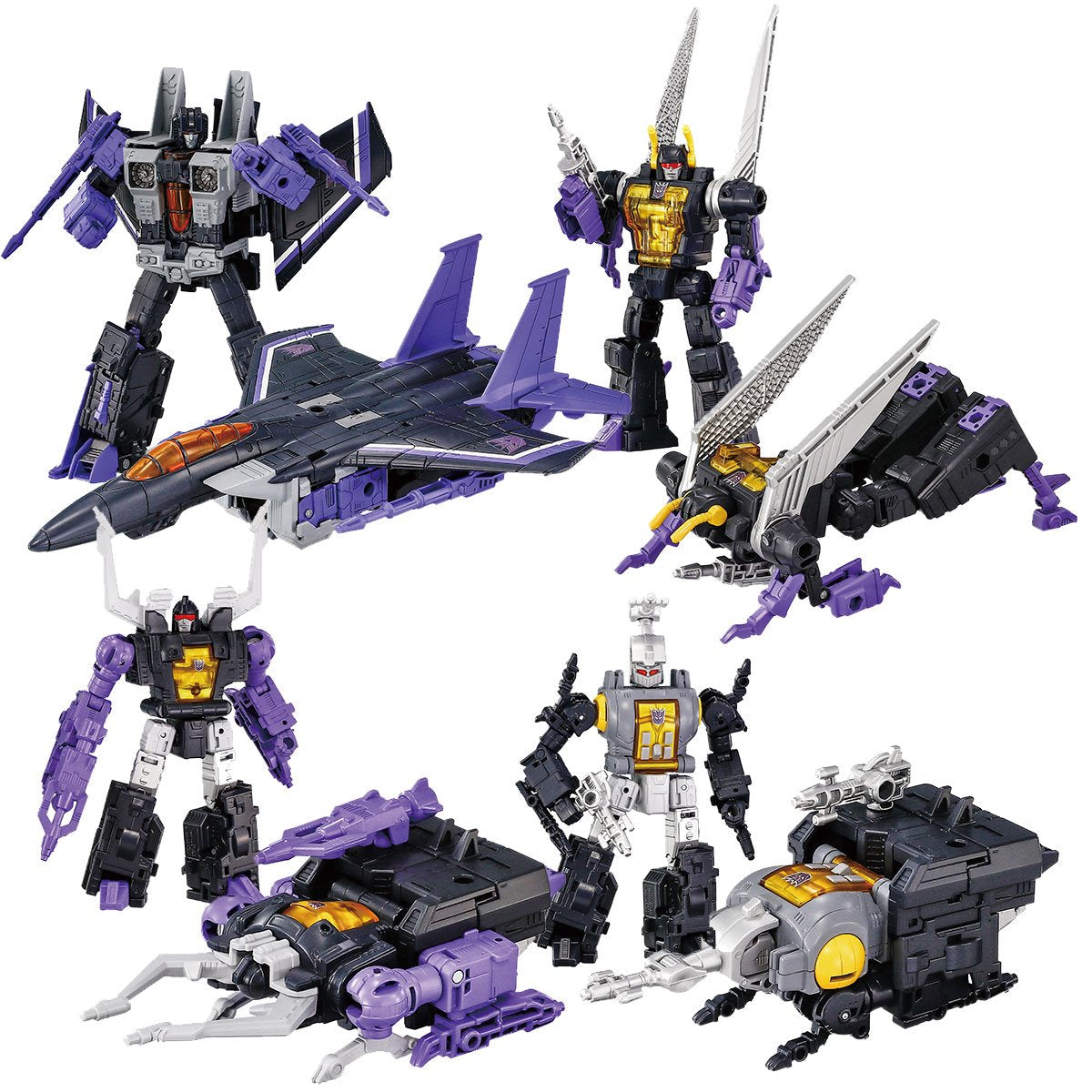 Transformers Dramatic Capture Series DCS-6 Decepticons Skywarp and Insecticons Action Figure Set