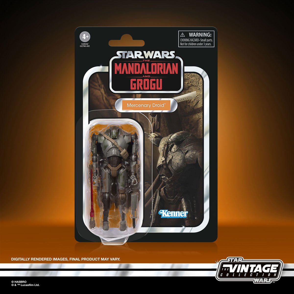 Star Wars Vintage The Mandalorian and Grogu Mercenary Droid Action Figure *PRE-ORDER*