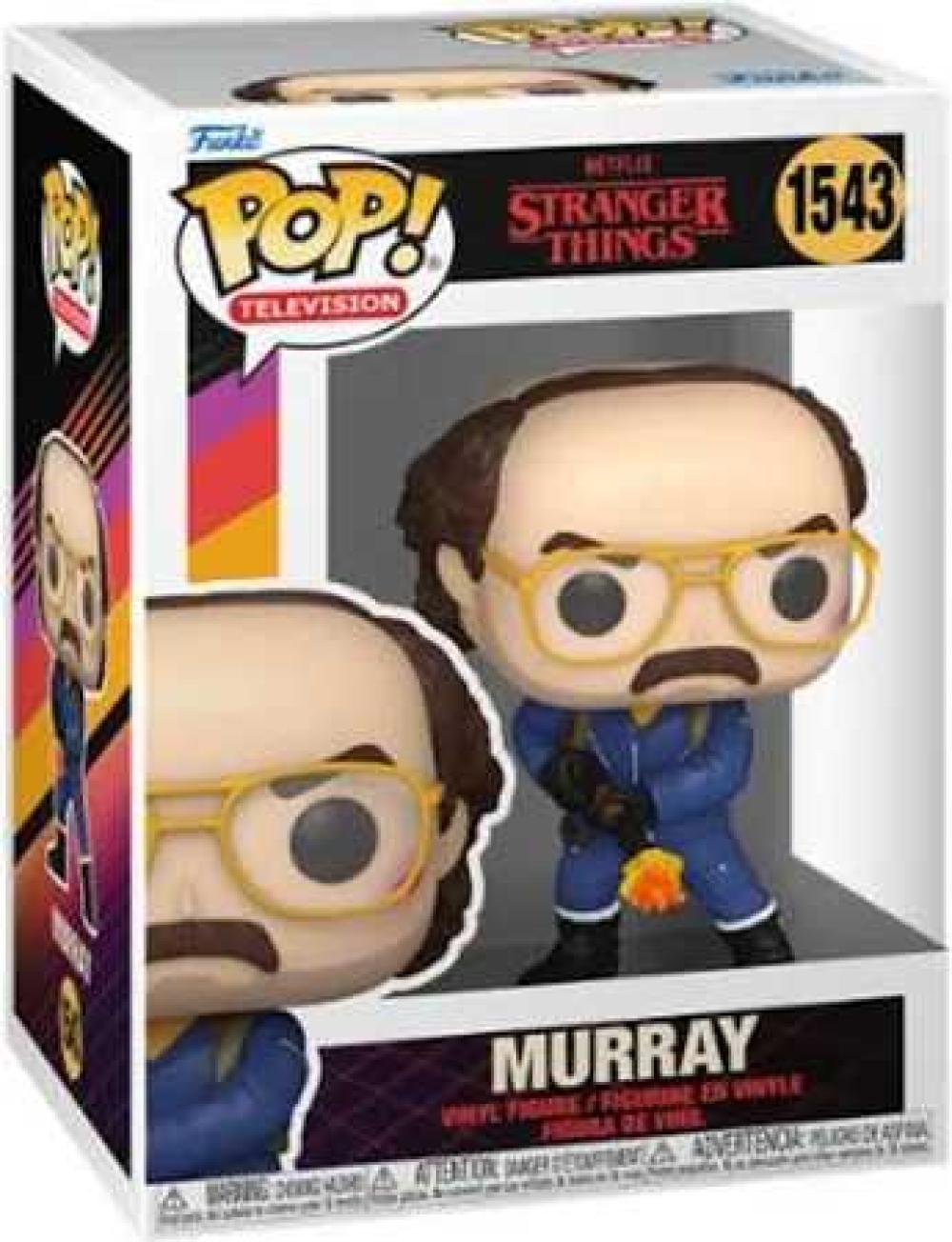 Pop Television Stranger Things S4 Murray With Flamethrower Vinyl Figure