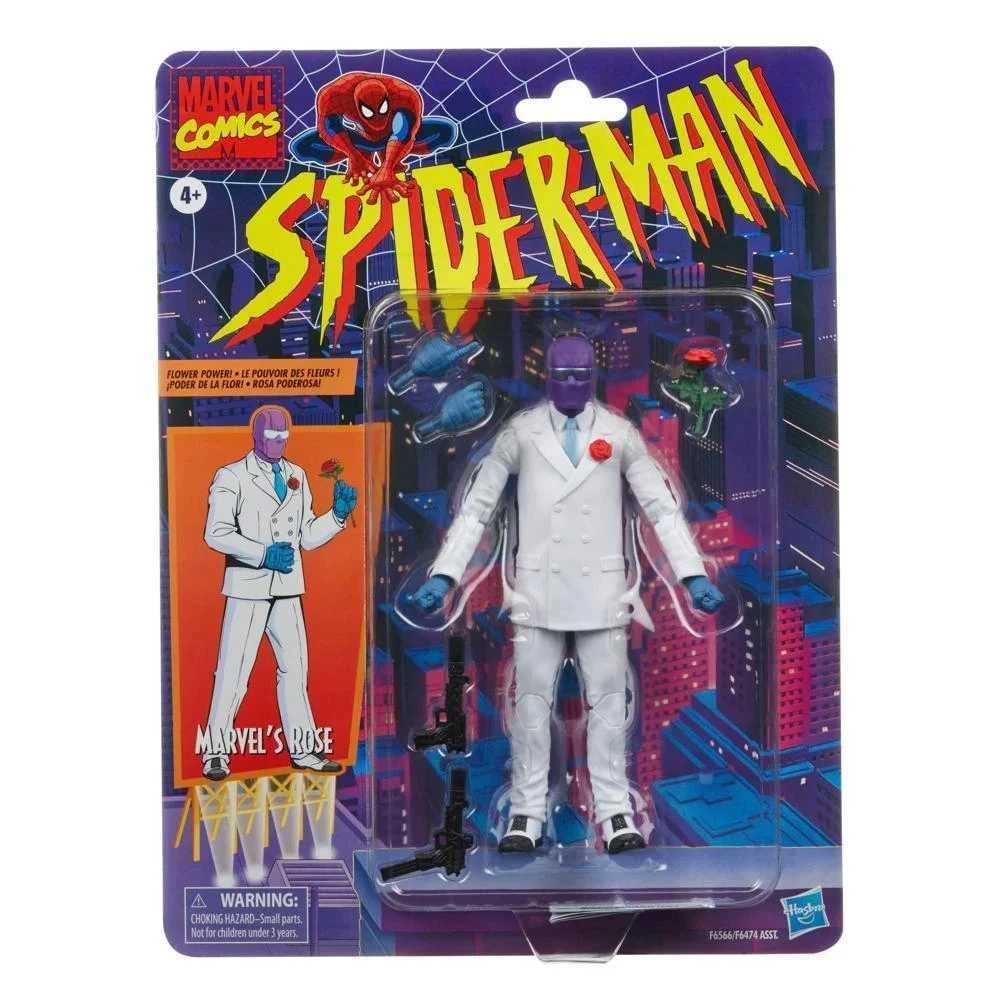Marvel Legends Spider-Man Retro Rose Action Figure