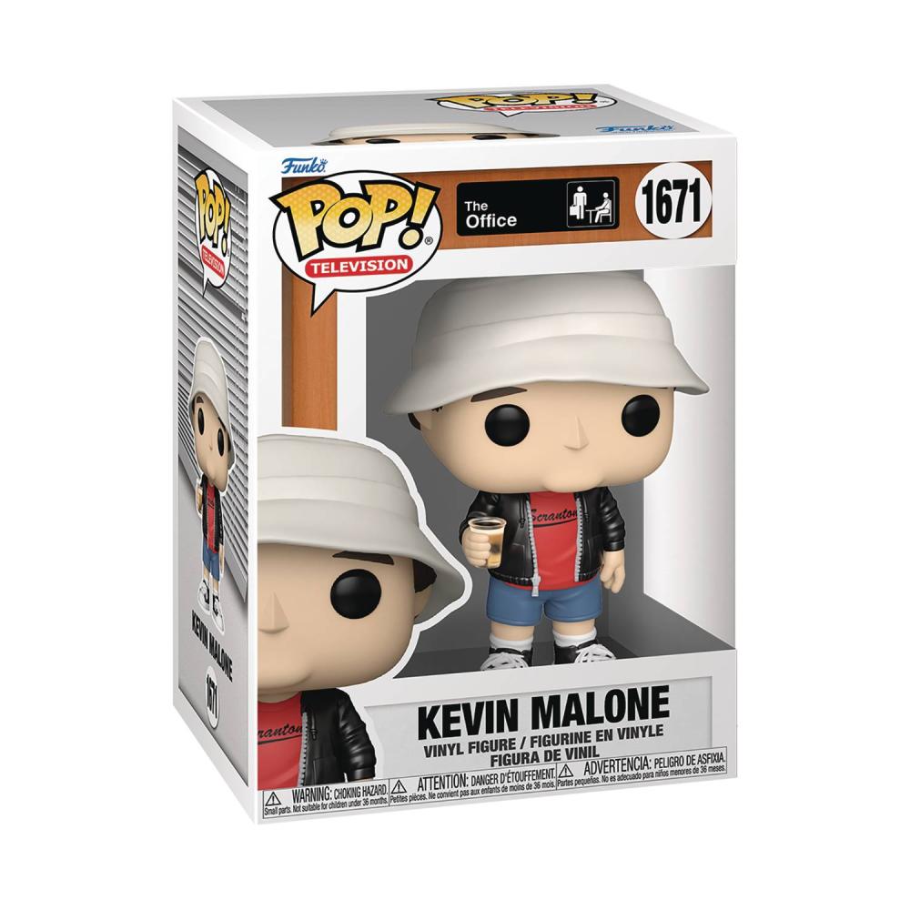 Pop Television the Office Kevin Malone With Drink Vinyl Figure