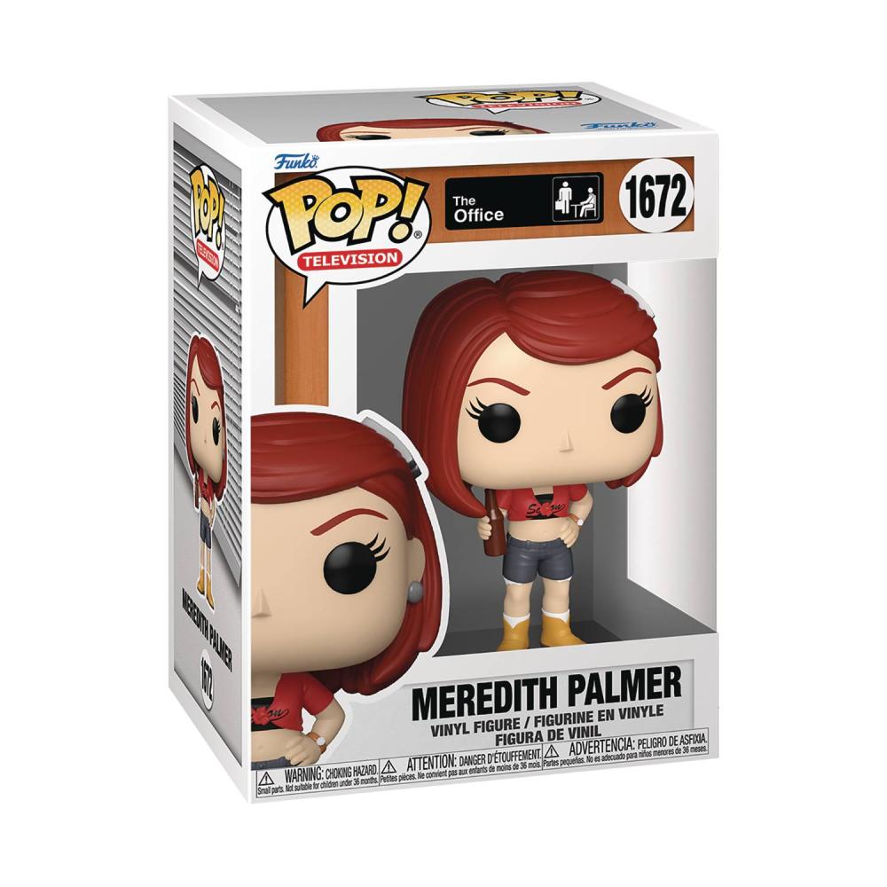 Pop Television The Office Meredith Palmer With Drink Vinyl Figure