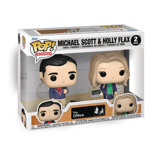 Pop Television The Office Michael scott & Holly Flax Vinyl Figure 2pk