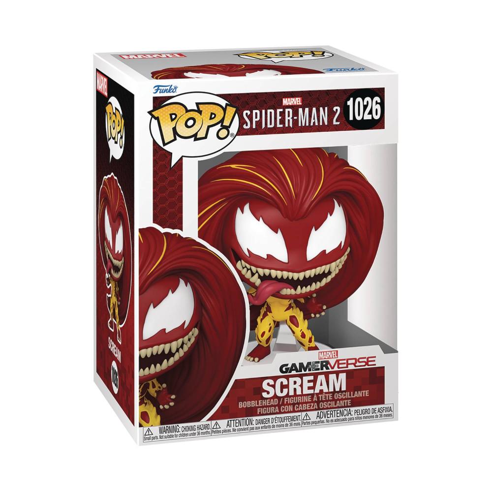 Pop Games Spider Man 2 Scream Vinyl Figure