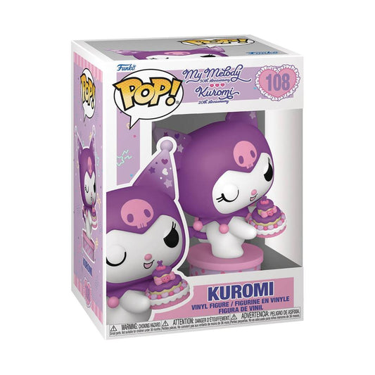 POP SANRIO KUROMI & MY MELODY ANNIVERSARY KUROMI WITH CAKE VINYL FIGURE