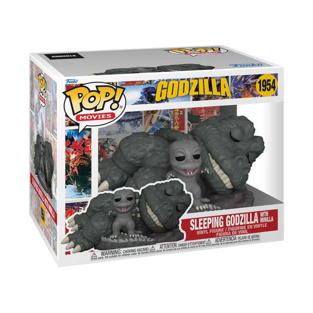 POP MOVIES SLEEPING GODZILLA WITH MINIZILLA VINYL FIGURE