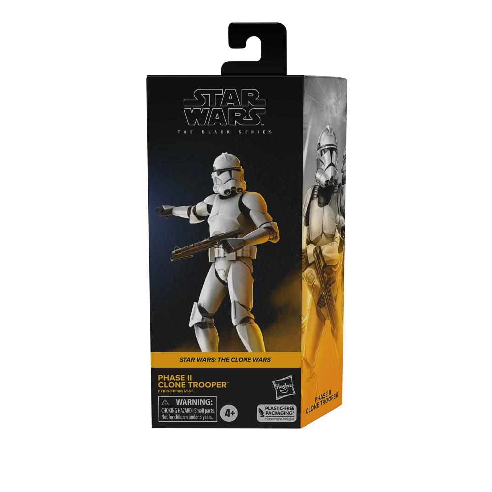 Star Wars Black The Clone Wars Phase II Clone Trooper Action Figure