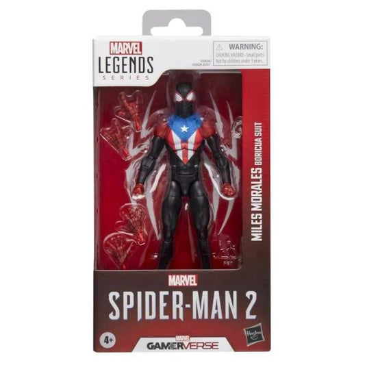Marvel Legends Gamerverse Spider-Man 2 Miles Morales Boricua Suit Action Figure